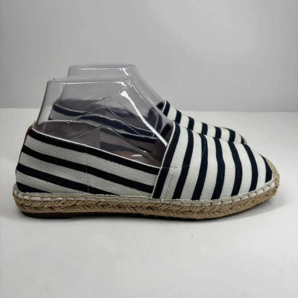 Vionic Valeri Women's US 7 Striped Casual Flats Slip-On Espadrille Comfort Shoes